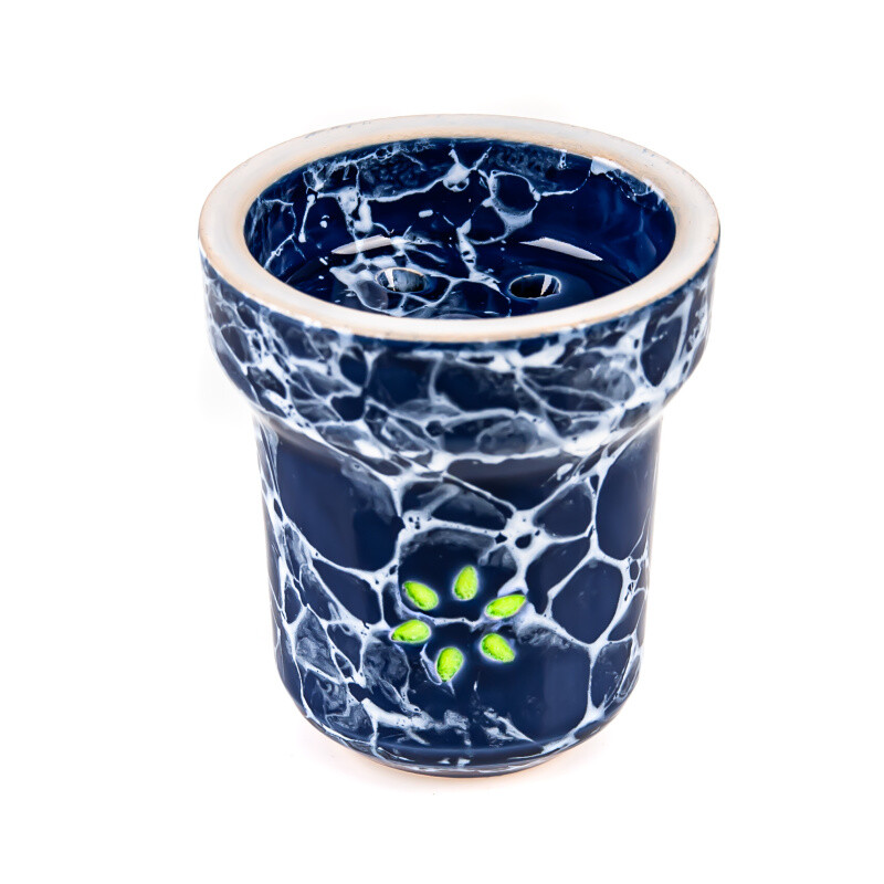 Solaris Glaze Eva Blue White Bowl