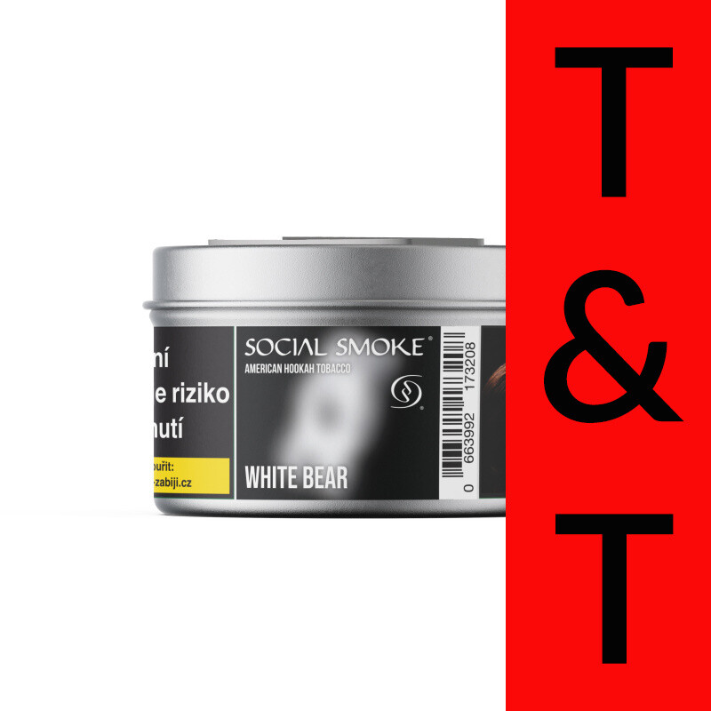 Hookah Tobacco Social Smoke White Bear 200 g