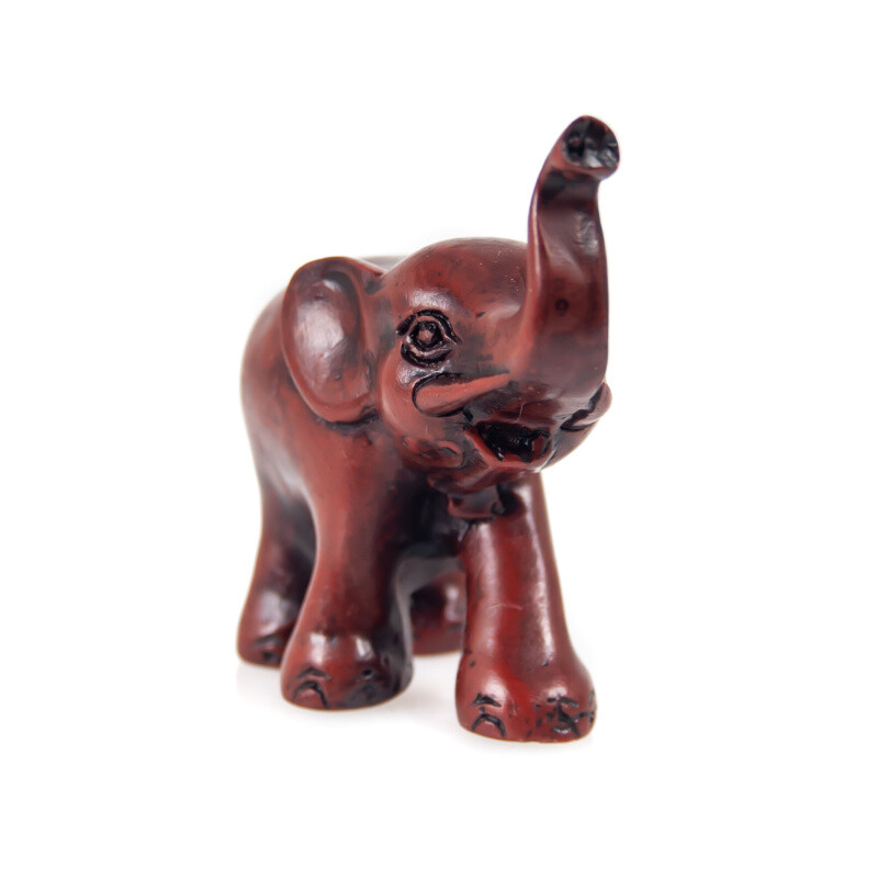 Statuette Resin Elephant 5,5 cm Brown