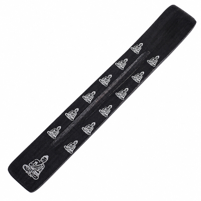 Incense Stick Holder - Ski Manju Buddha Black