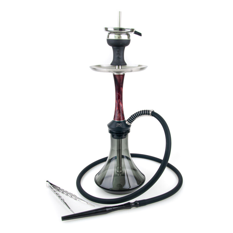 Hookah Aladin Epox Nylon 425 Black White Red - Black