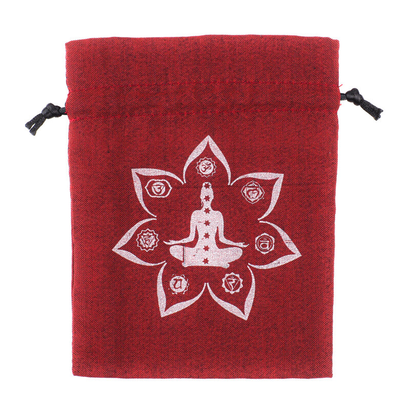 Gift Bag Yoga 11 x 14 cm Wine Red