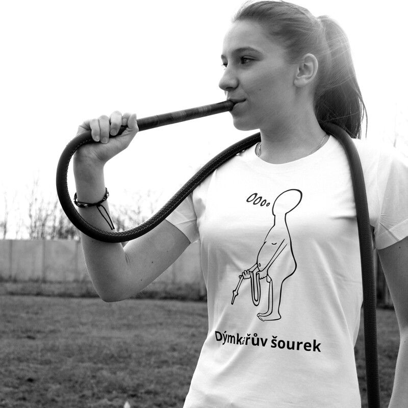 T-shirt Ladies' Dýmkařův šourek White M
