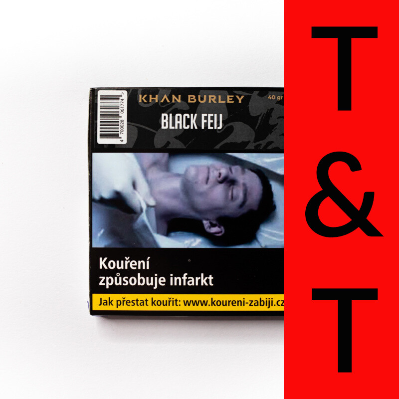 Hookah Tobacco Khan Burley Black Feij 40 g