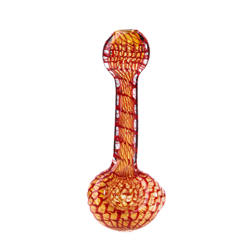 One-hitter Pyrex Web Red