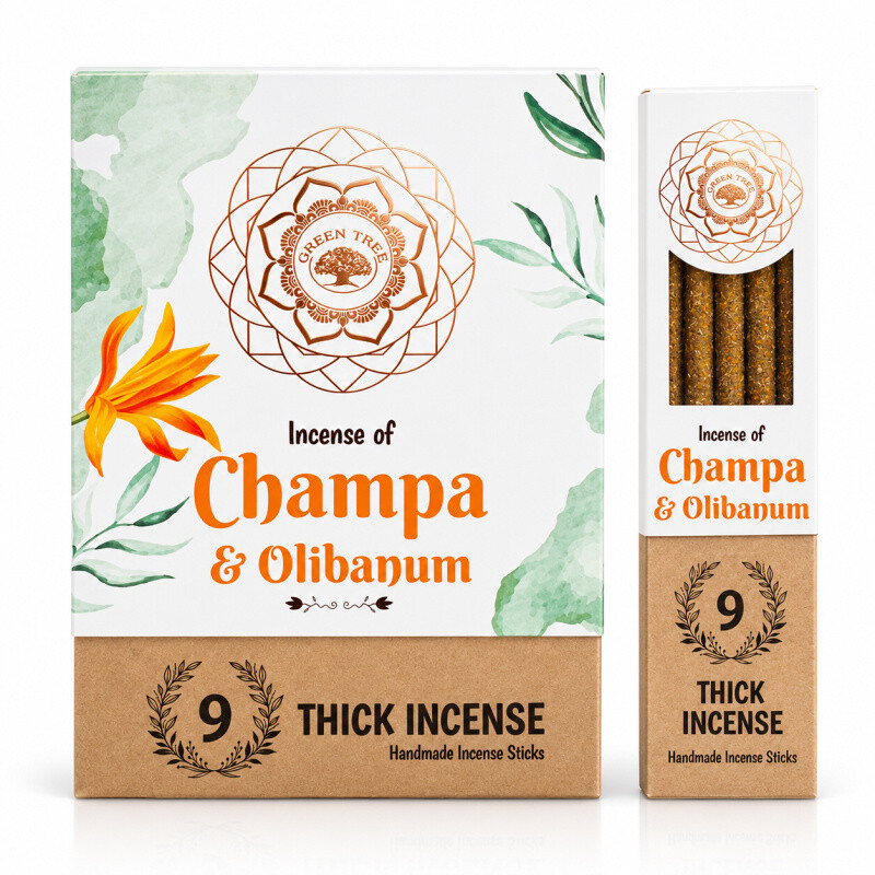 Incense Sticks Green Tree Botanical Olibanum - Champa