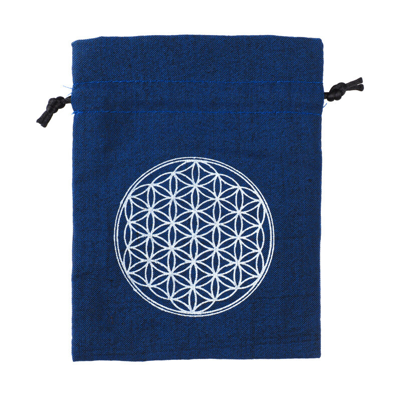 Gift Bag Flower of Life 11 x 14 cm Blue
