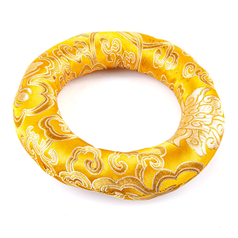 Tibetan Bowl Mat Orient Circle 18 cm Yellow
