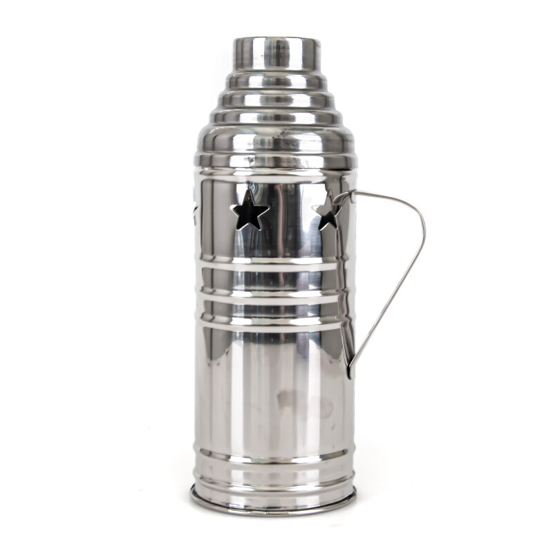 Hookah Wind Cover Big Star 25 cm Silver