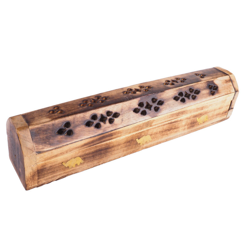 Incense Stick Holder - Chest with Elephants
