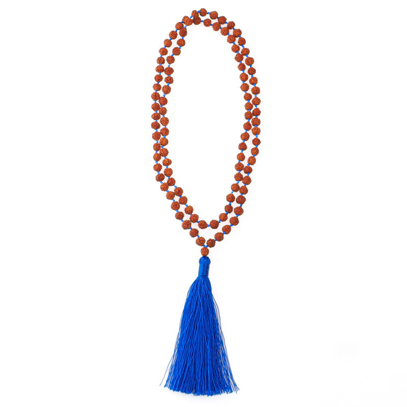 Japa Mala Rudraksha 06 mm Blue