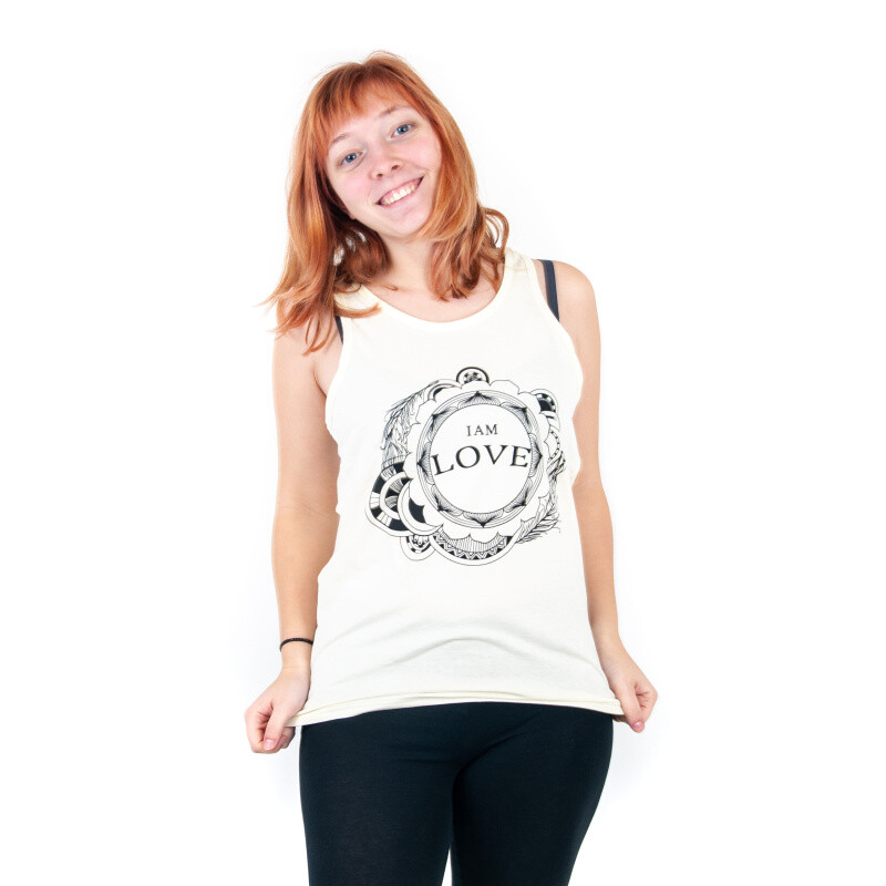 Tank Top Women´s LOVE L Beige