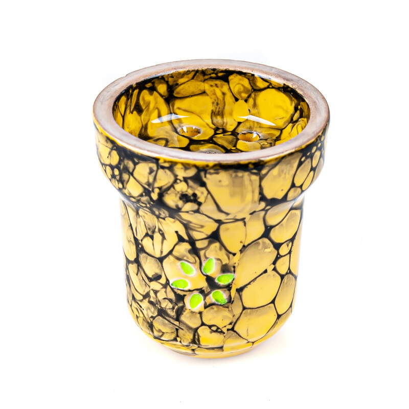 Solaris Glaze Eva Yellow Black Bowl