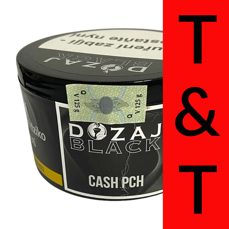 Hookah Tobacco Dozaj Black Cash Pch 125 g