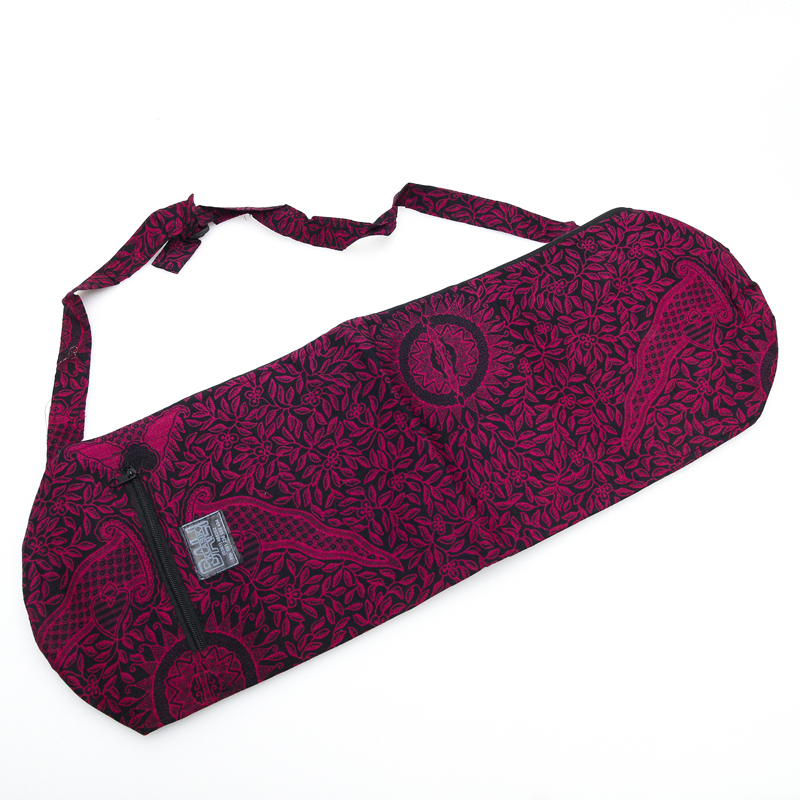 Yoga bag Leaves Pink 01