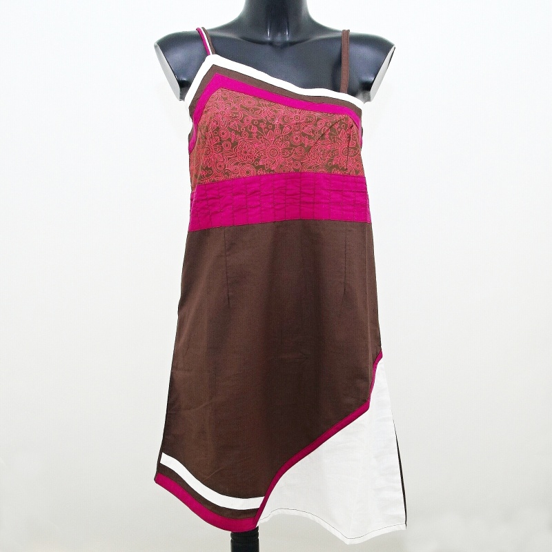 Dress Short Sanjana XL Brown pink