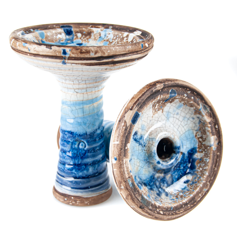 Hookah Bowl Vintage Glass Ufo Blue