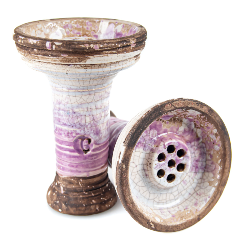Hookah Bowl Vintage Glass Apache Purple