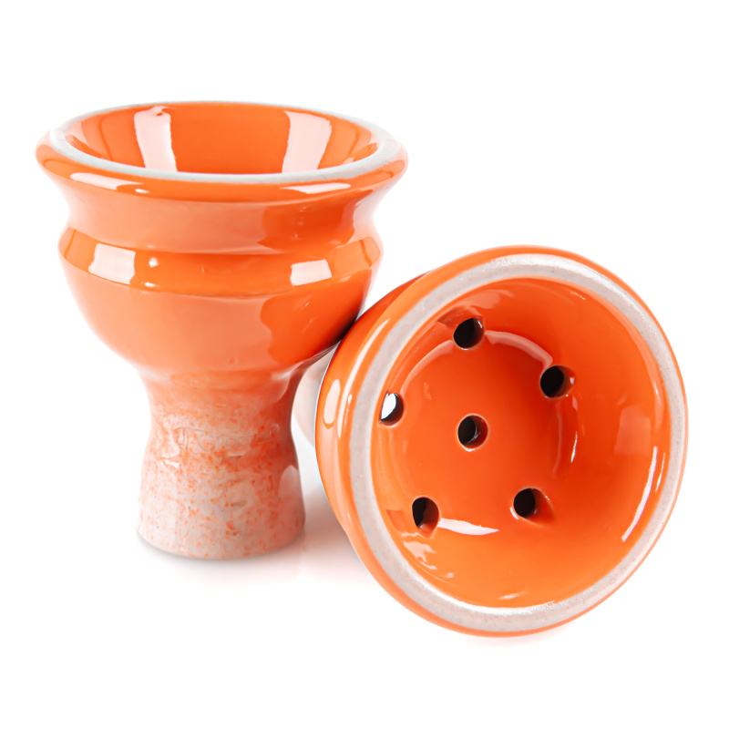 Hookah Bowl Upgrade Form Standard Glaze Orange
