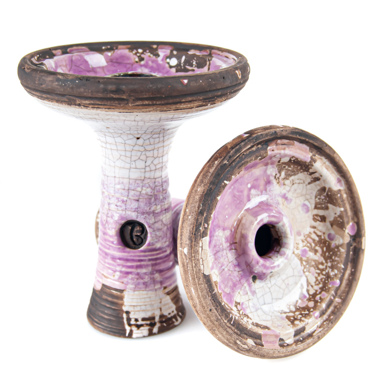 Hookah Bowl Vintage Glass Ufo Purple