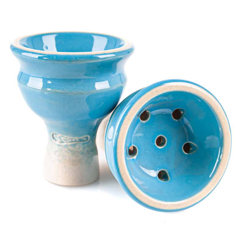 Hookah Bowl Upgrade Form Standard Glaze Light Blue