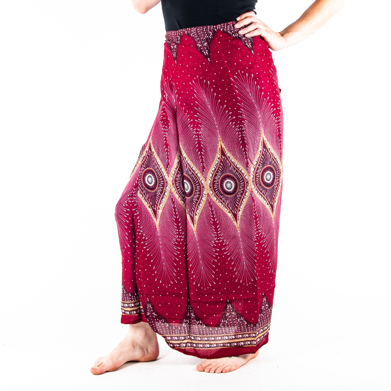 Skirt Feathers Vine Red