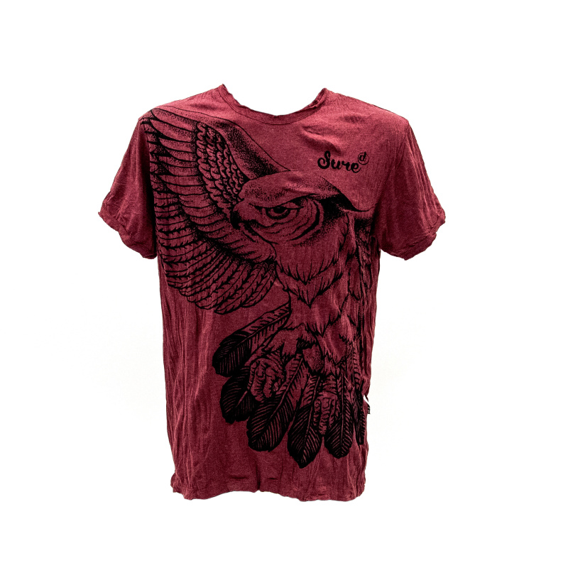 T-shirt Men's SURE Hawk L Wine Red