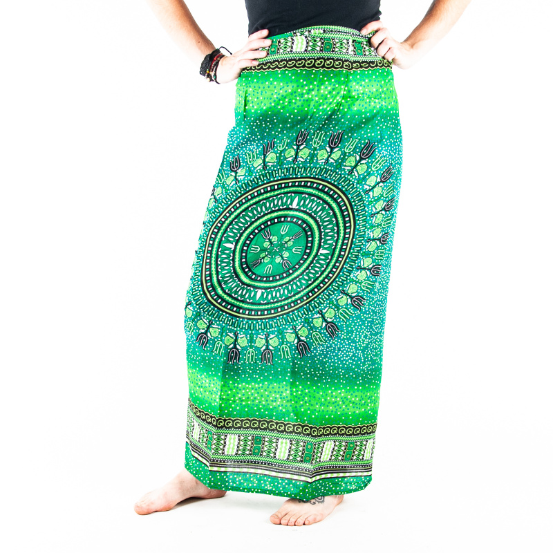 Skirt Trident Mandala Green