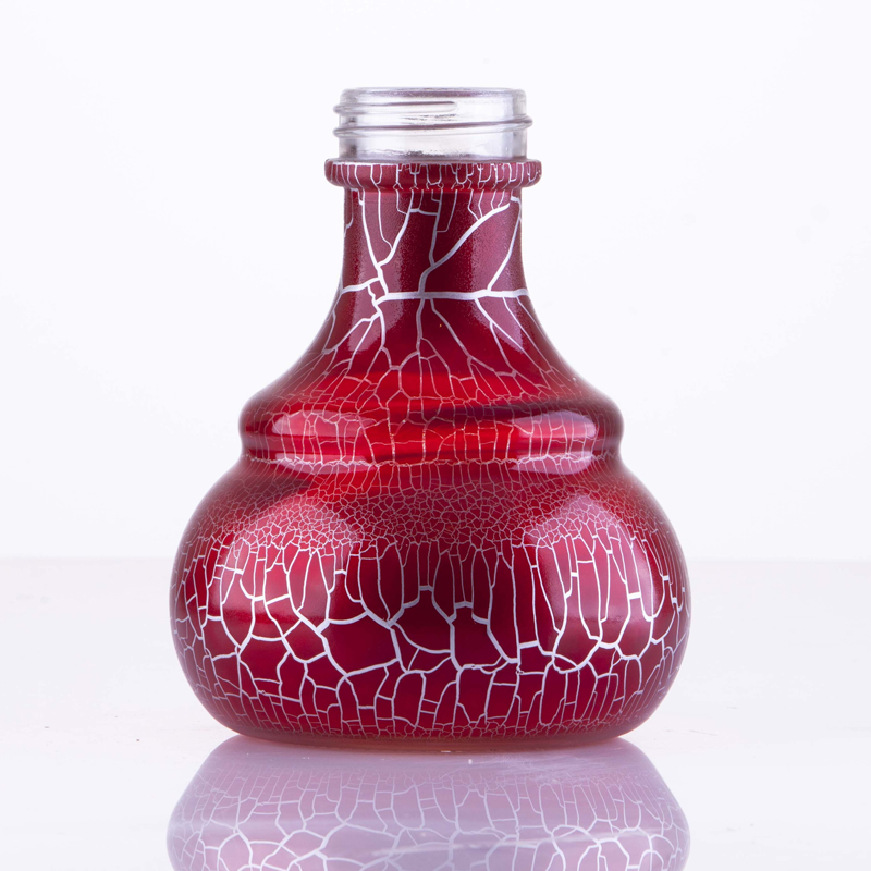Red Glass Bud Vase Bottle 11 Greenbrier Intl.