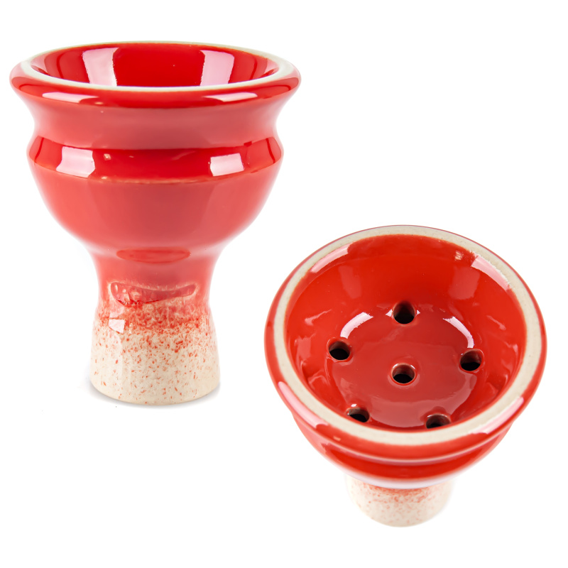 Hookah Bowl Upgrade Form Standard Glaze Red