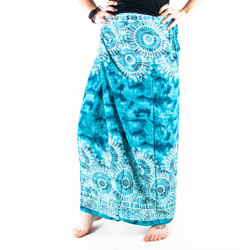 Skirt Flower Mandala Turquoise