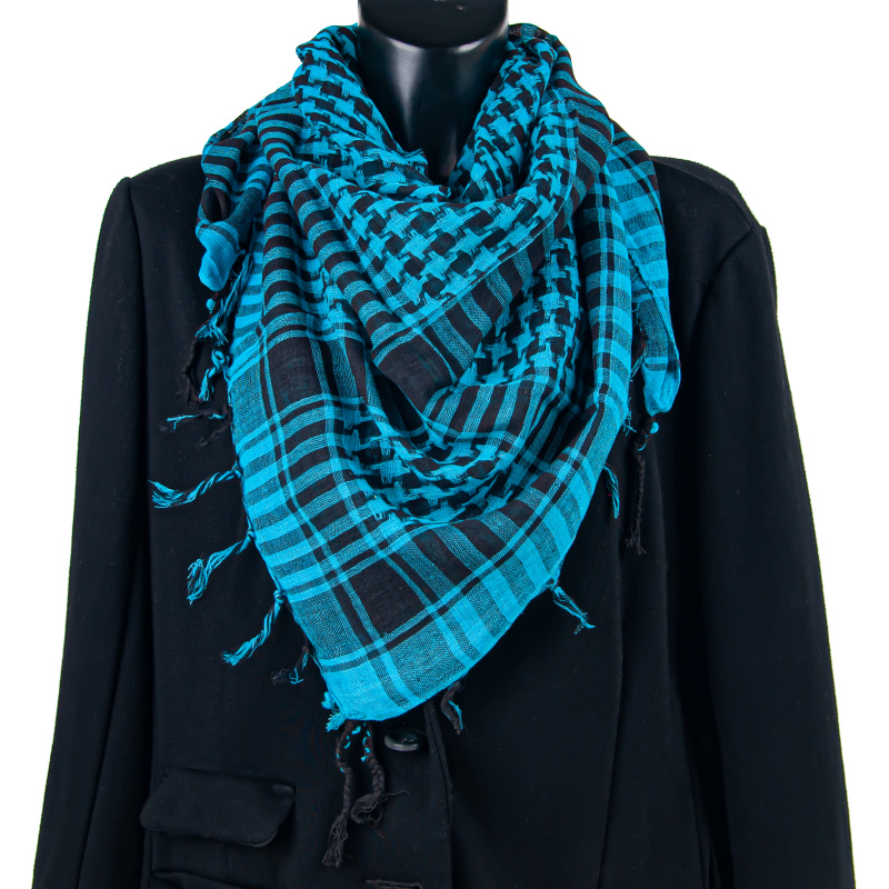Headscarf Palestine Arafat Cotton Turquoise