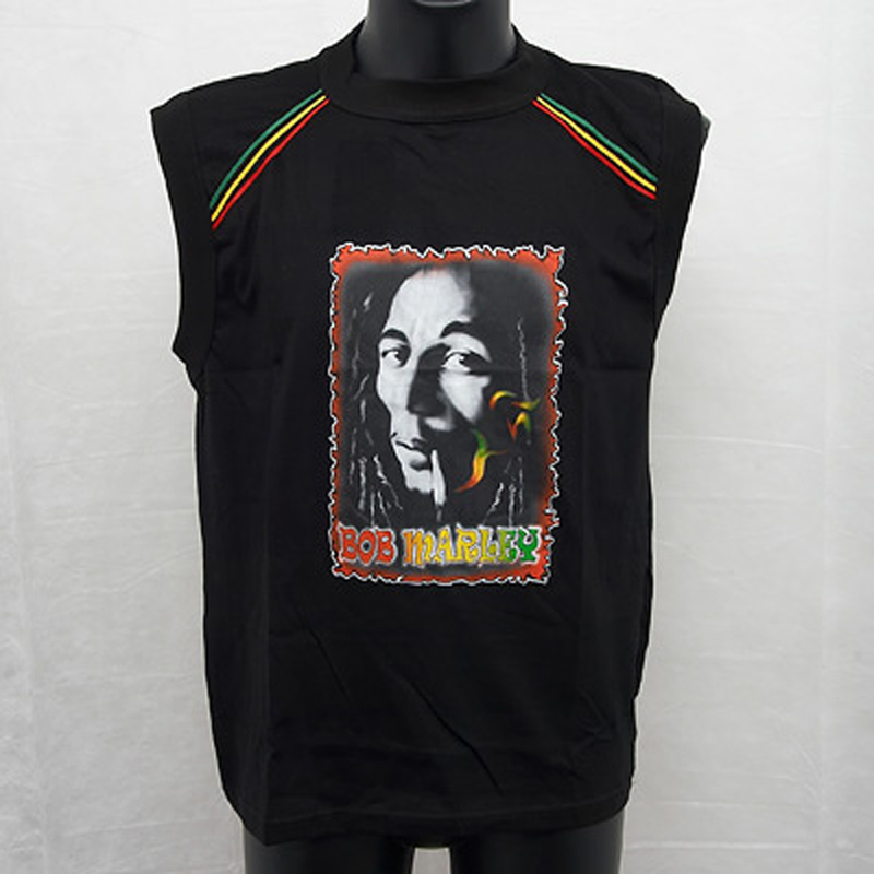 T-shirt Bob Marley 04 L Sleeveless
