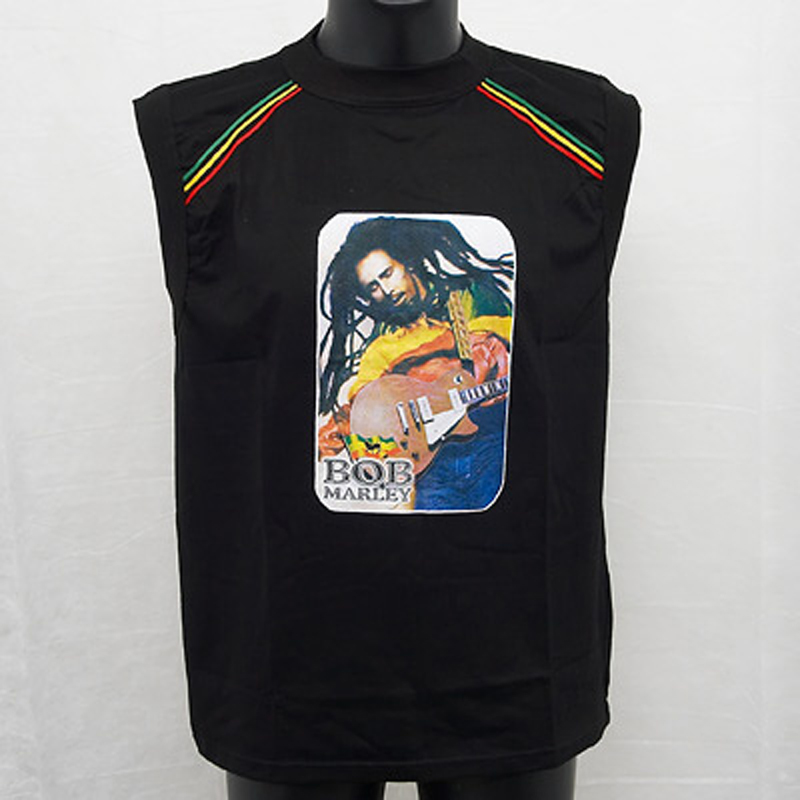 T-shirt Bob Marley 03 L Sleeveless
