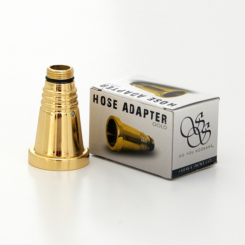 Sahara Smoke Hose Adapter Gold