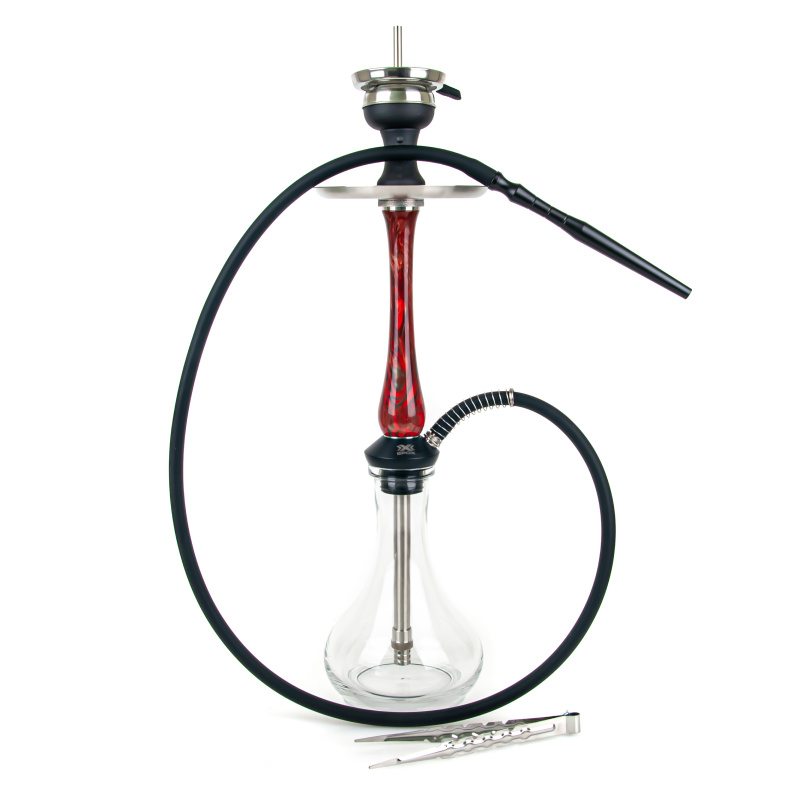 Hookah Aladin Epox Nylon 565 Red Magma Clear