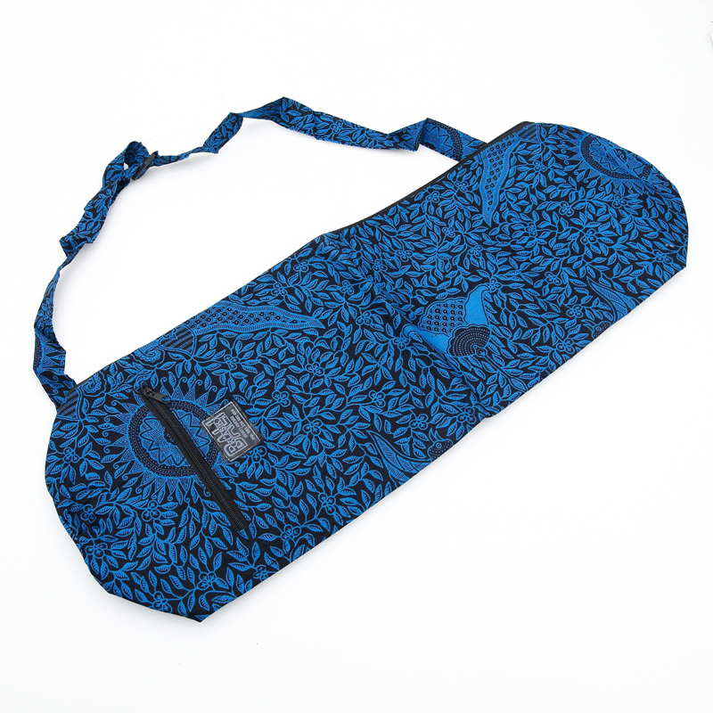 Yoga bag Leaves Blue 02