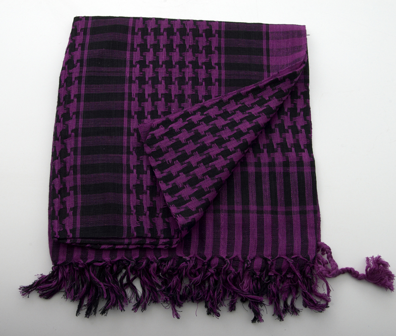 Headscarf Palestine Arafat Cotton Purple