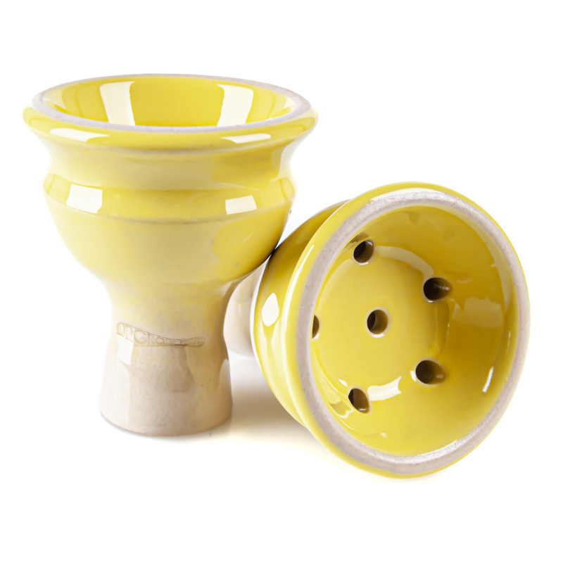 Hookah Bowl Upgrade Form Standard Glaze Yellow