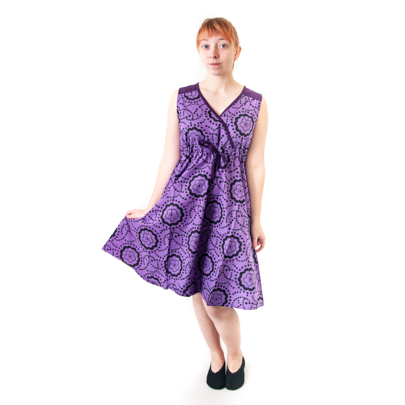 Dress Short Savitri XL Purple