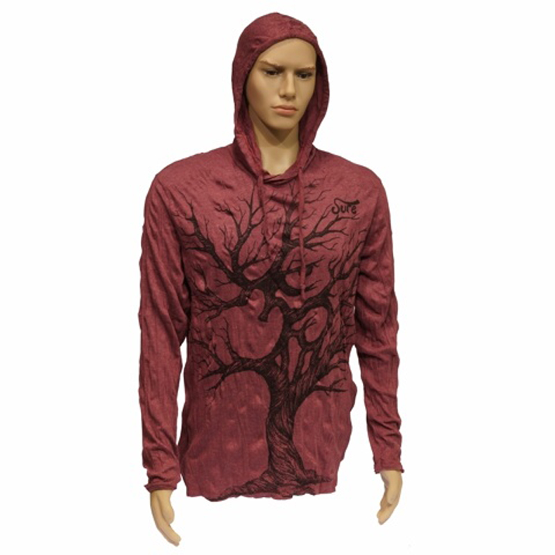 T-shirt Men's SURE Tree Ohm Long Sleeve L Wine Red