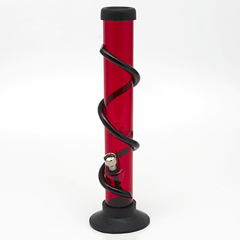 Bong Acrylic Tower 32 cm Red